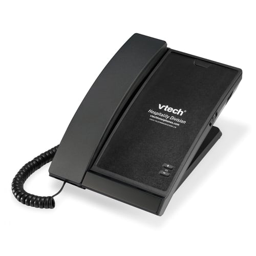 VTech®  A2100 Antibacterial Single-Line Lobby Telephone, Matte Black